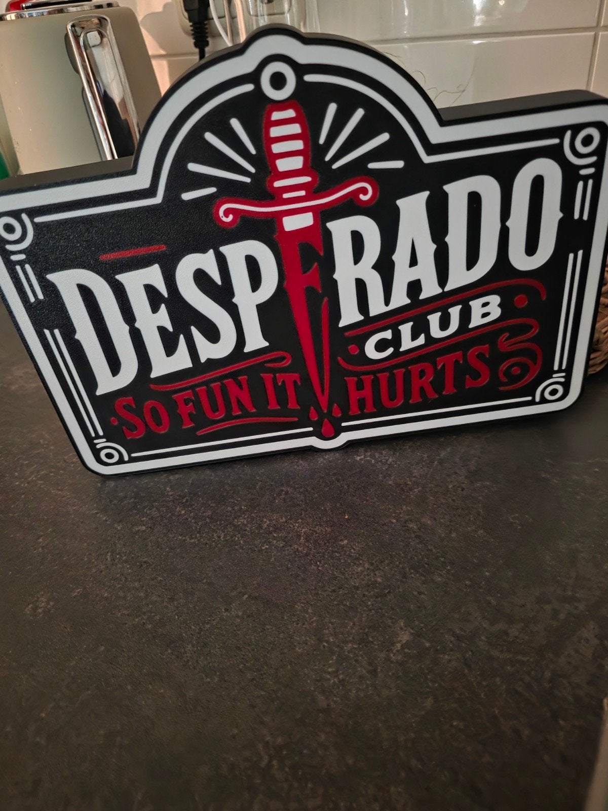 Desperado Club LED Lichtbord, Meerkleurig, Kunststof, Ophalen of Verzenden, Zo goed als nieuw