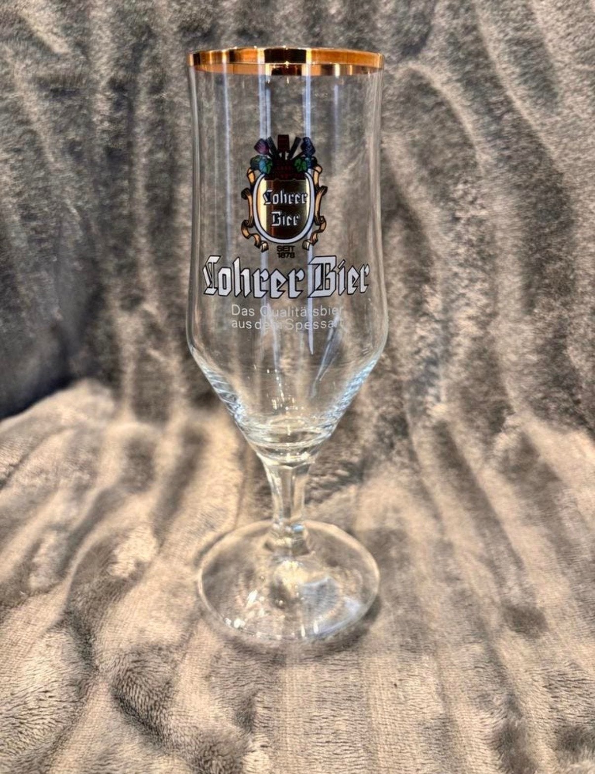 Lohrer Bier glas - Bierglas - Vintage, Antiek en Kunst, Ophalen of Verzenden