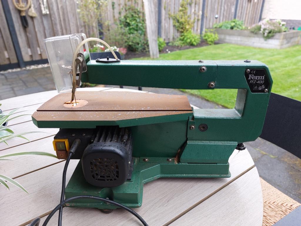 Ferm FFZ 400 Figuurzaagmachine -  voor precisiewerk, Ophalen, Minder dan 30 mm, Gebruikt, Ferm