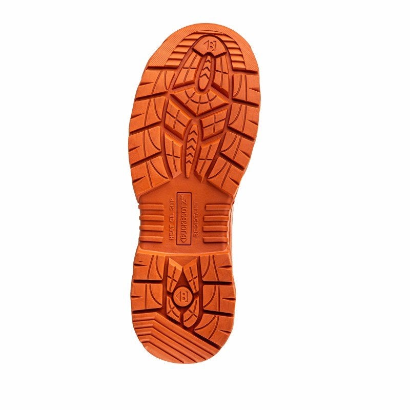 BuckBootz BBZ8000 S5S Waterdichte Werklaarzen Zwart/Oranje, Tuin en Terras, Werkschoenendeal, Marktplaats@werkschoenendeal.nl