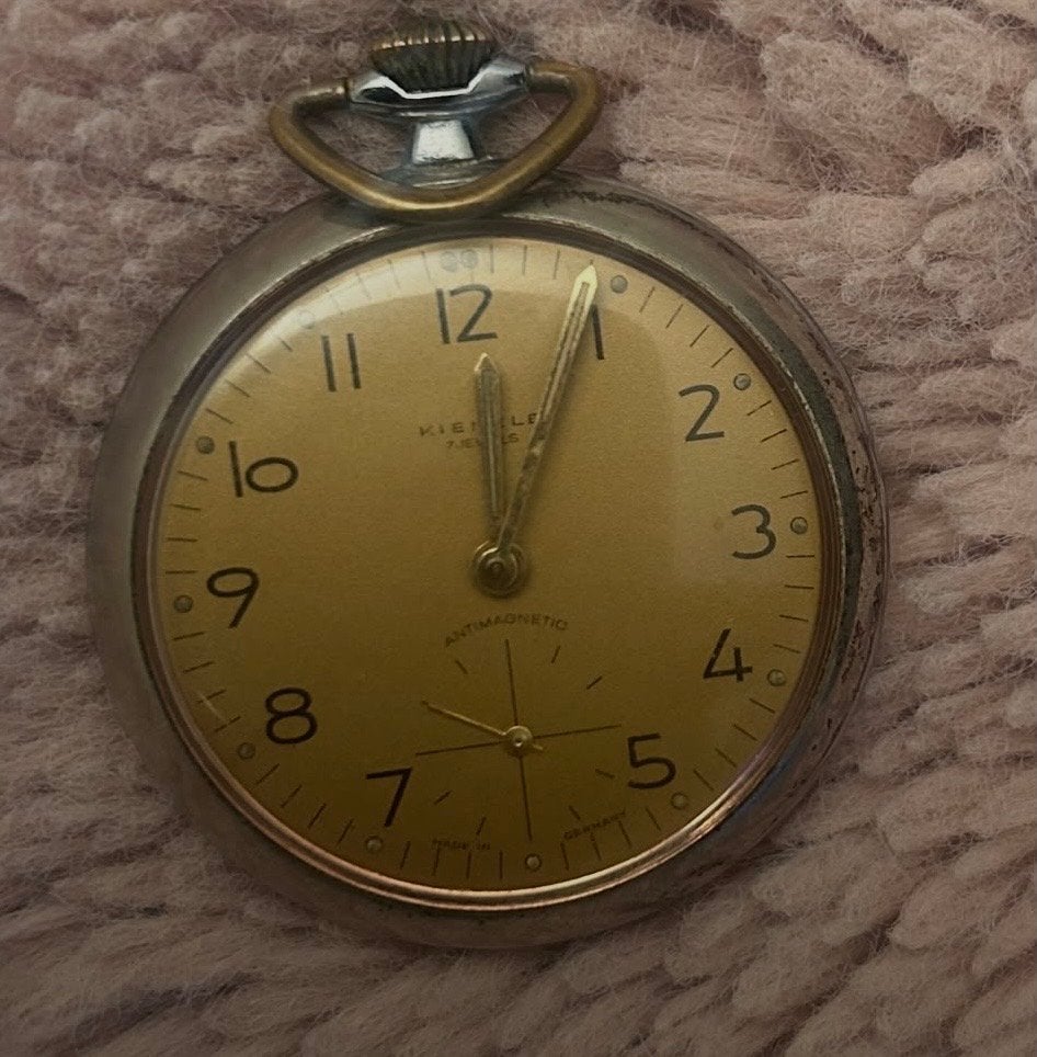 Vintage Kienzle Zakhorloge - Antimagetic, 7 Jewels, Overige merken, Overige materialen, Zakhorloge, 1930 tot 1960