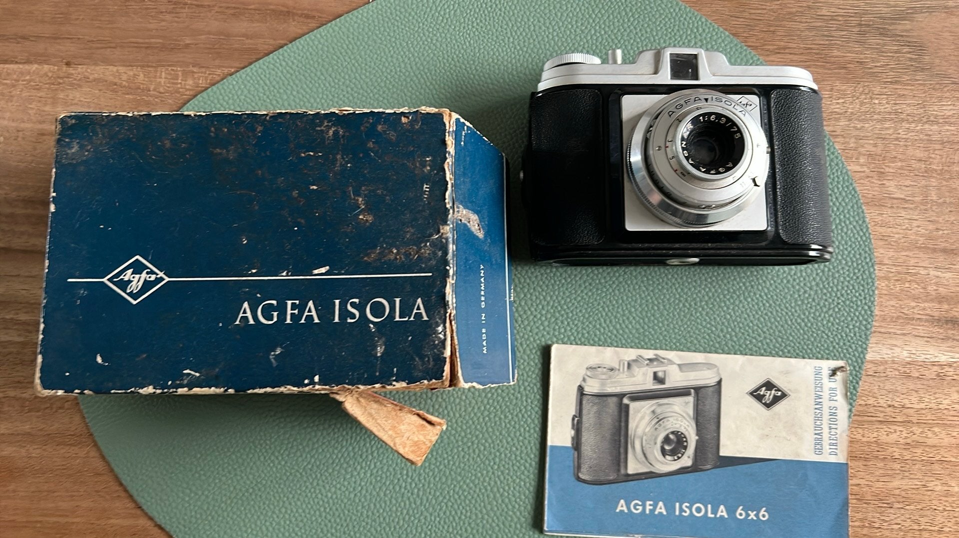 Agfa Isola 6x6 vintage camera, Ophalen of Verzenden, Zo goed als nieuw, Compact, Overige Merken
