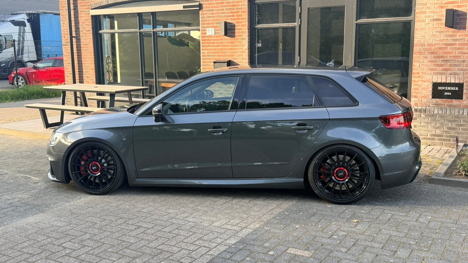 Audi RS3 2.5 Sportback 2015 Grijs 513PK CZG 8V, Automaat, Euro 5, Lichtsensor, Zwart