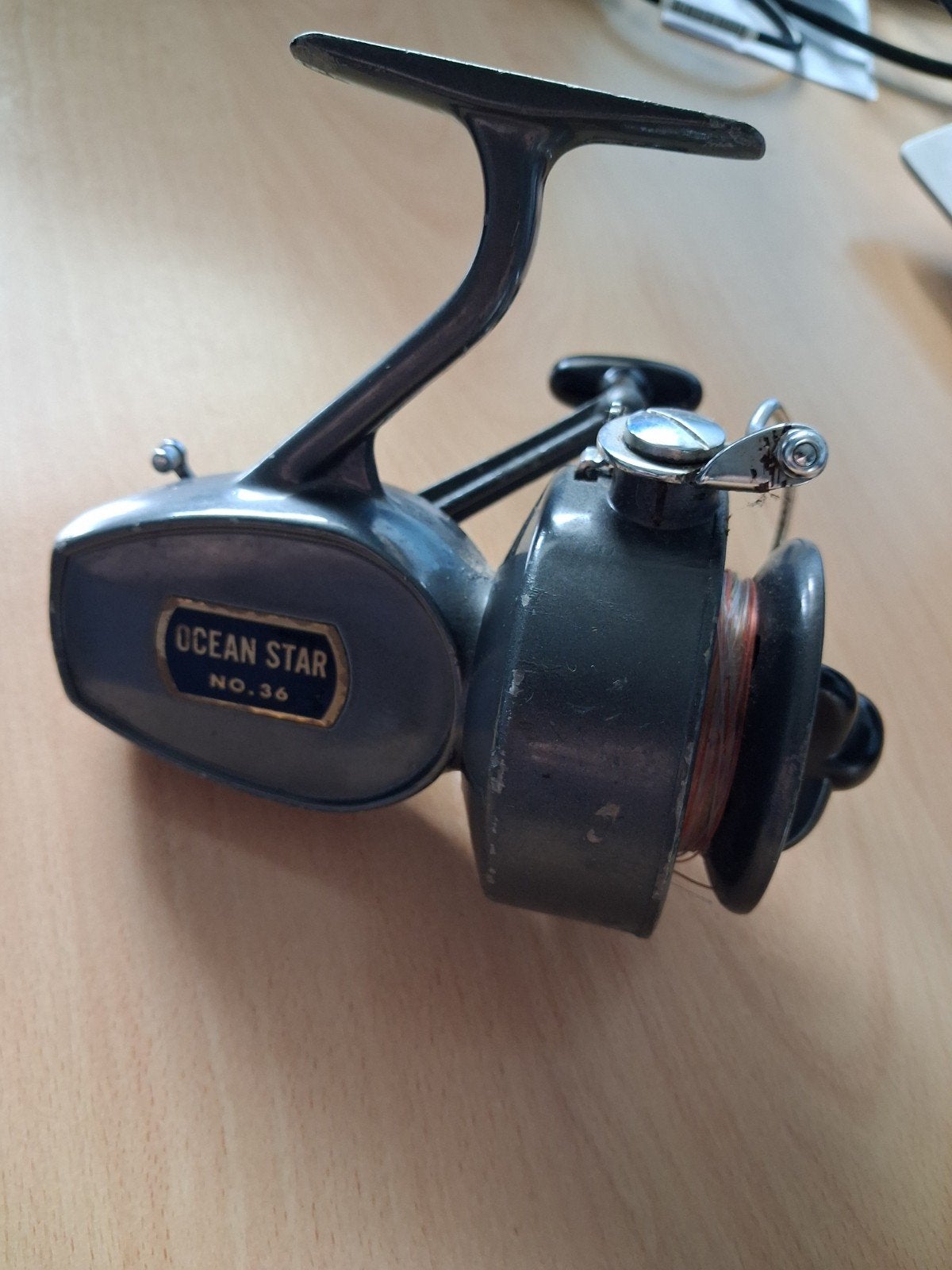 Vintage Daiwa Ocean Star no. 36 zeemolen, Watersport en Boten, Hengelsport | Zeevissen, Ophalen of Verzenden, Gebruikt, Molen