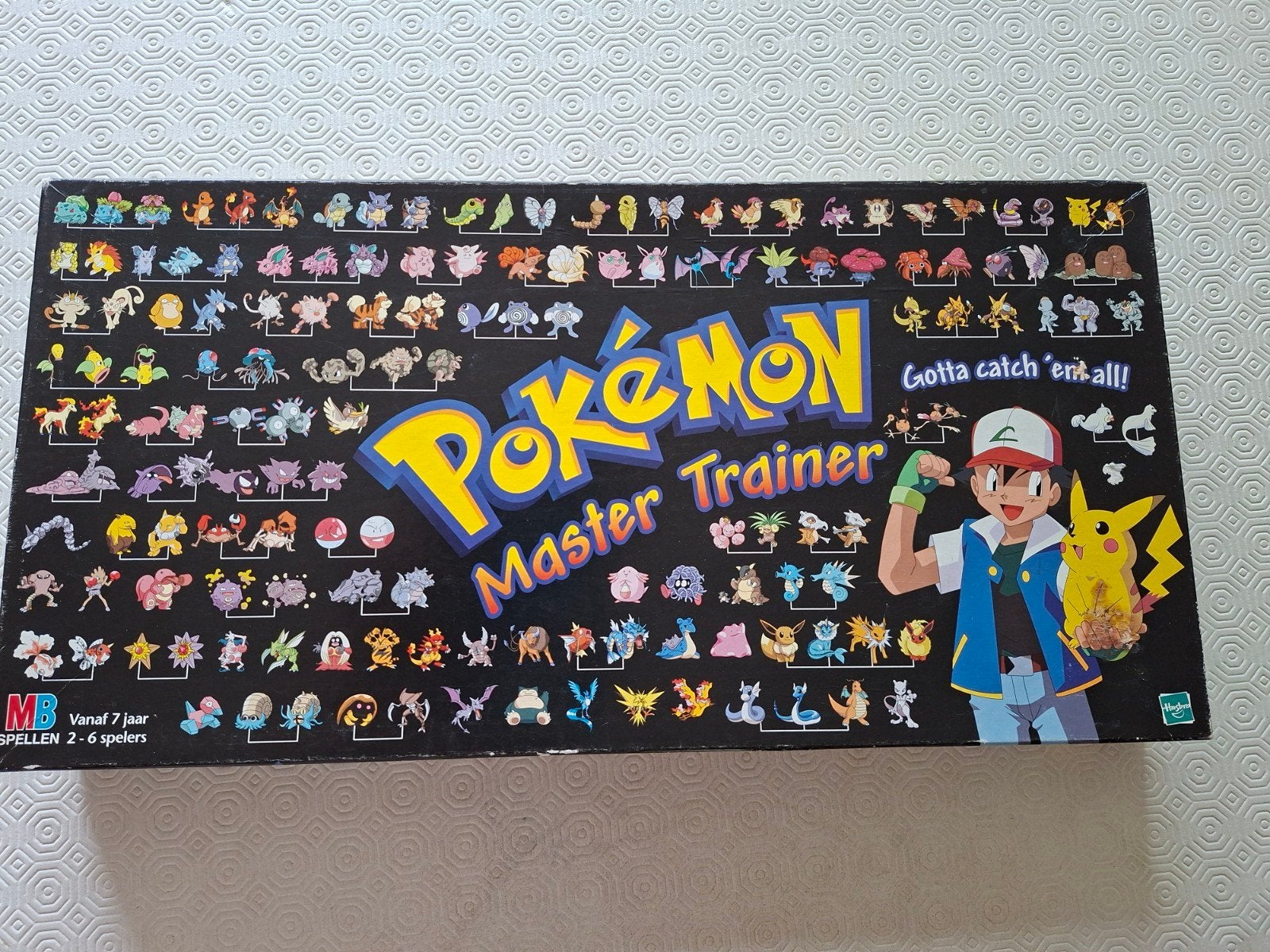 Pokemon Master Trainer bordspel, Hobby en Vrije tijd, Vijf spelers of meer, Ophalen of Verzenden, Gebruikt, Hasbro