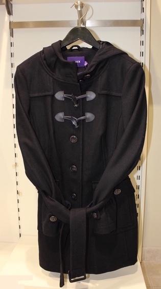 Navy blauw hooded duffle mantel coat houtje touwtje MEXX 42, Mexx, Blauw, Maat 42/44 (L), Nieuw