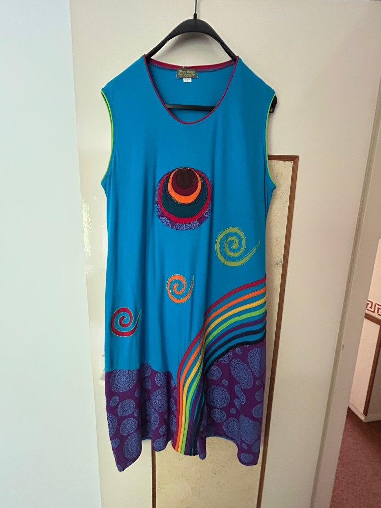 Jurk, Meerkleurig, Maat 46/48 (XL) of groter, Ophalen of Verzenden, Zo goed als nieuw