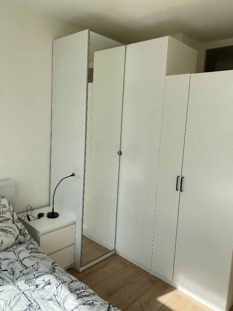 IKEA PAX kledingkast spiegel + Komplement, Ophalen, 100 tot 150 cm, 200 cm of meer, 50 tot 75 cm