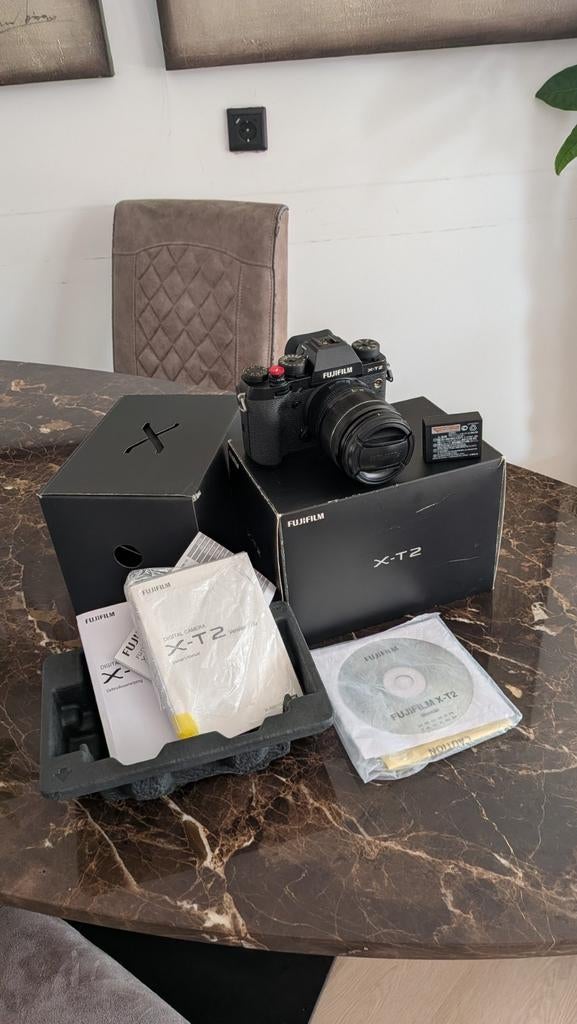 Fujifilm X-T2 met Fujinon 18-55mm lens - Zeer goede staat, Ophalen of Verzenden, Zo goed als nieuw, Fuji, 4 t/m 7 keer
