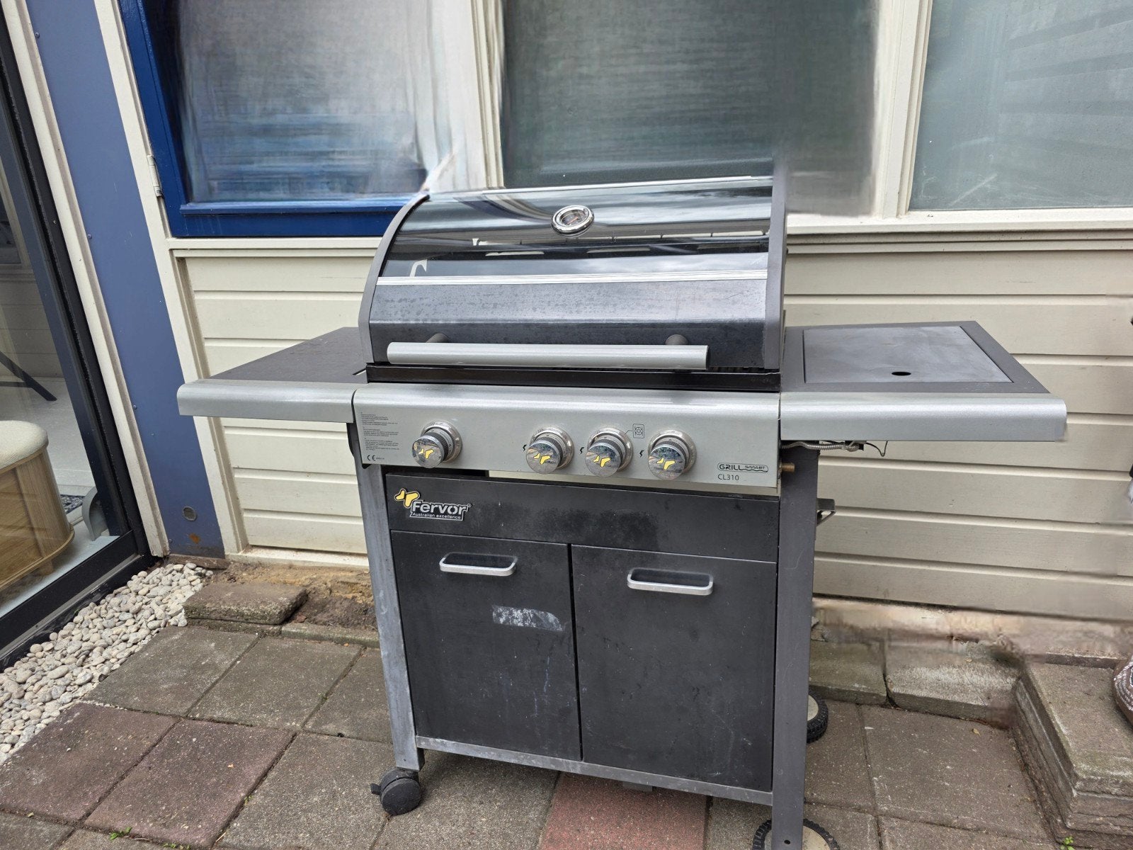 ​Fervor Grillsmart CL310 Gasbbq + zijbrander – Opknapper, Tuin en Terras, Ophalen, Gebruikt