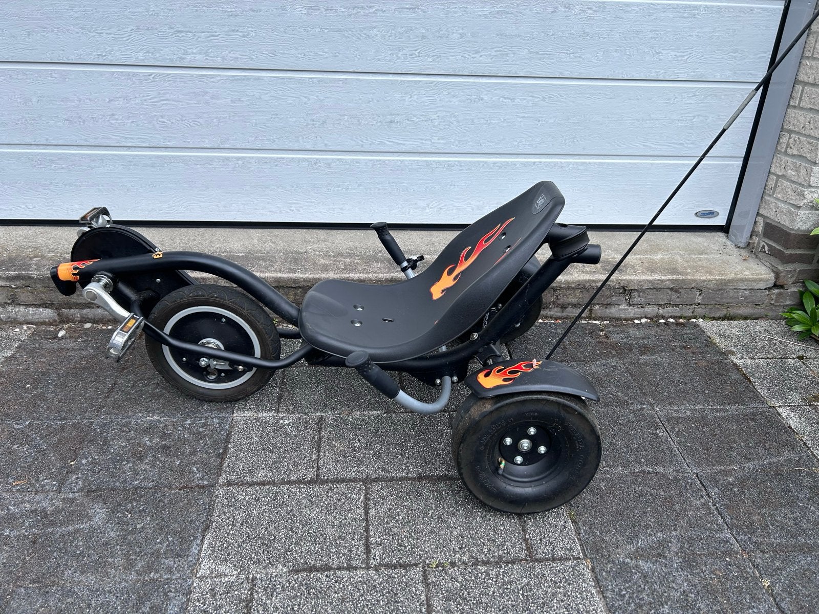 Exit Toys Trike - Stoere driewieler met vlammen design, Fietsen en Brommers, Ophalen, Gebruikt, Terugtraprem