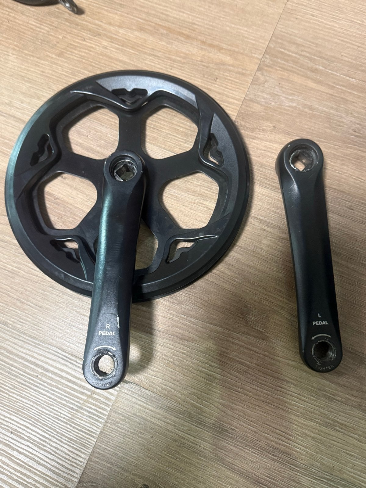 Crankstel voor fiets - Gebruikt, Ophalen of Verzenden, Gebruikt, Crankstel of Pedalen, Aluminium