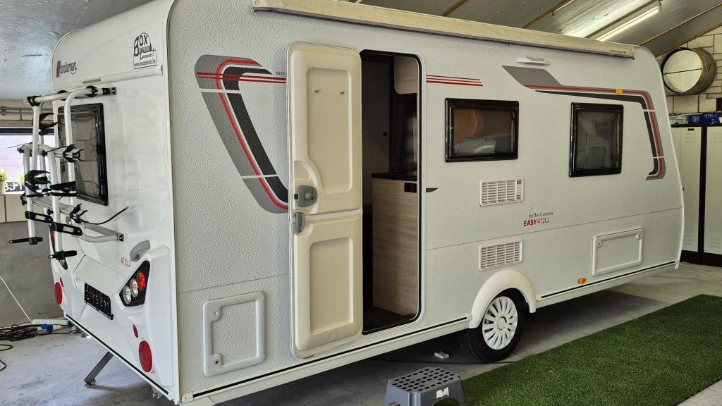 Sterckeman Easy 472 LJ, Enkele bedden, nieuwe tent, Caravans en Kamperen, Sterckeman, Kachel, Bedrijf, Treinzit