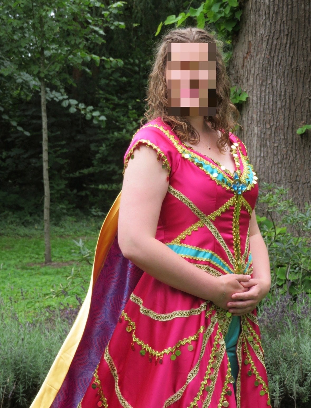 Jasmine jurk en bijpassende schoenen, Maat 38/40 (M), Carnaval, Ophalen of Verzenden, Zo goed als nieuw