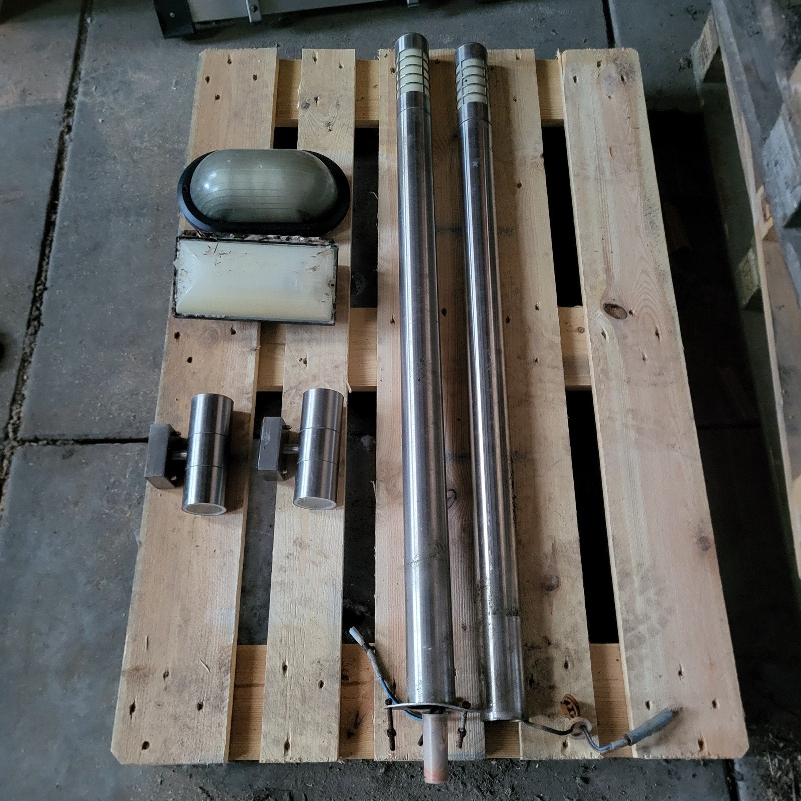 Tuinlampen up en down/lantaarns, Ophalen, Gebruikt
