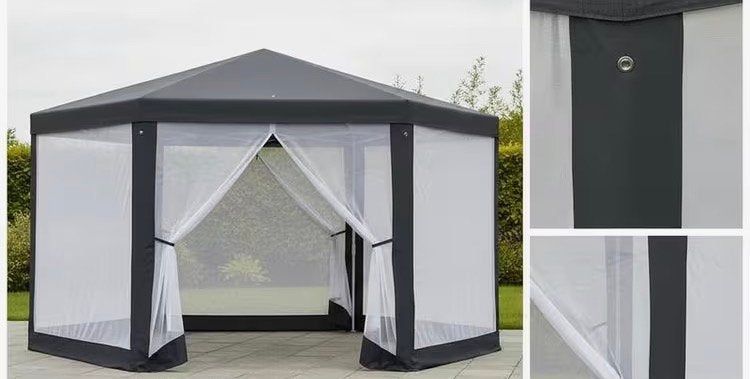 Grote zes hoekige partytent nieuw, Tuin en Terras, Ophalen, Zo goed als nieuw, Minder dan 5 meter