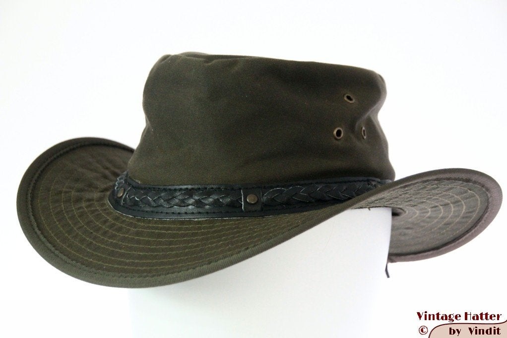 Australische outdoor wax hoed groen katoen 56 57 59 60 61 62, Hoed, Hawkins, Nieuw, Ophalen of Verzenden