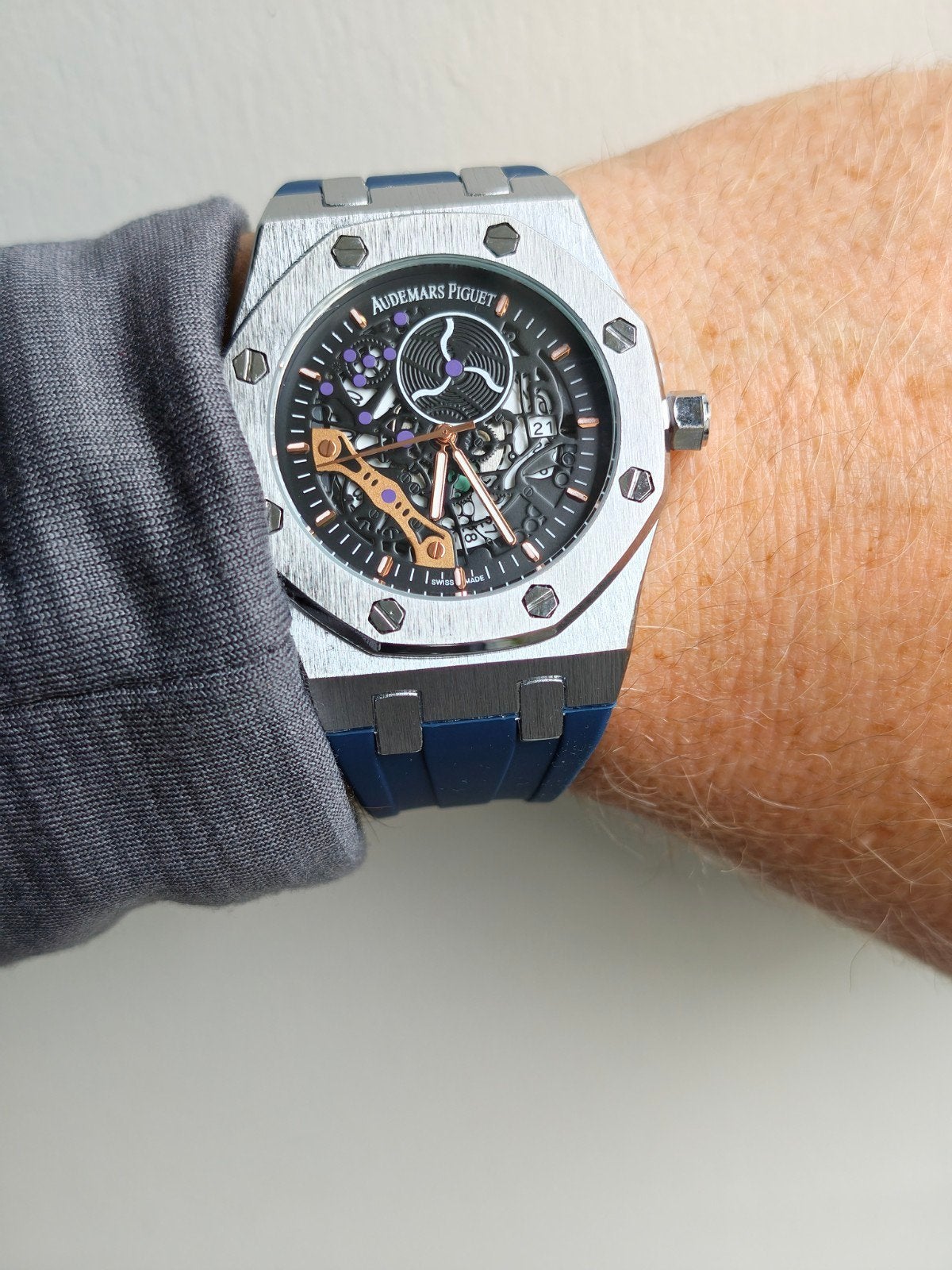 Nieuw Waterdicht Sporthorloge AP met doosje, Nieuw, Ophalen of Verzenden, Waterdicht, AP (Audemars Piguet)