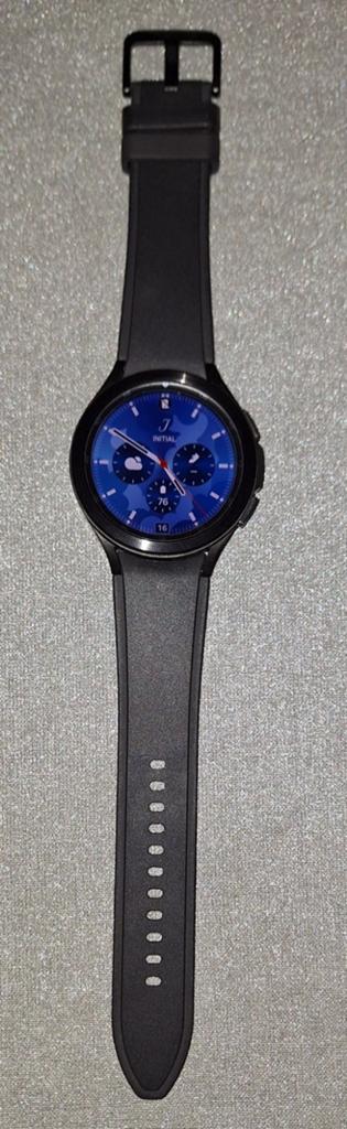 Samsung Galaxy Watch4 Classic 46mm (zwart), Sieraden, Tassen en Uiterlijk, Smartwatches, Zwart, Ophalen of Verzenden, Zo goed als nieuw