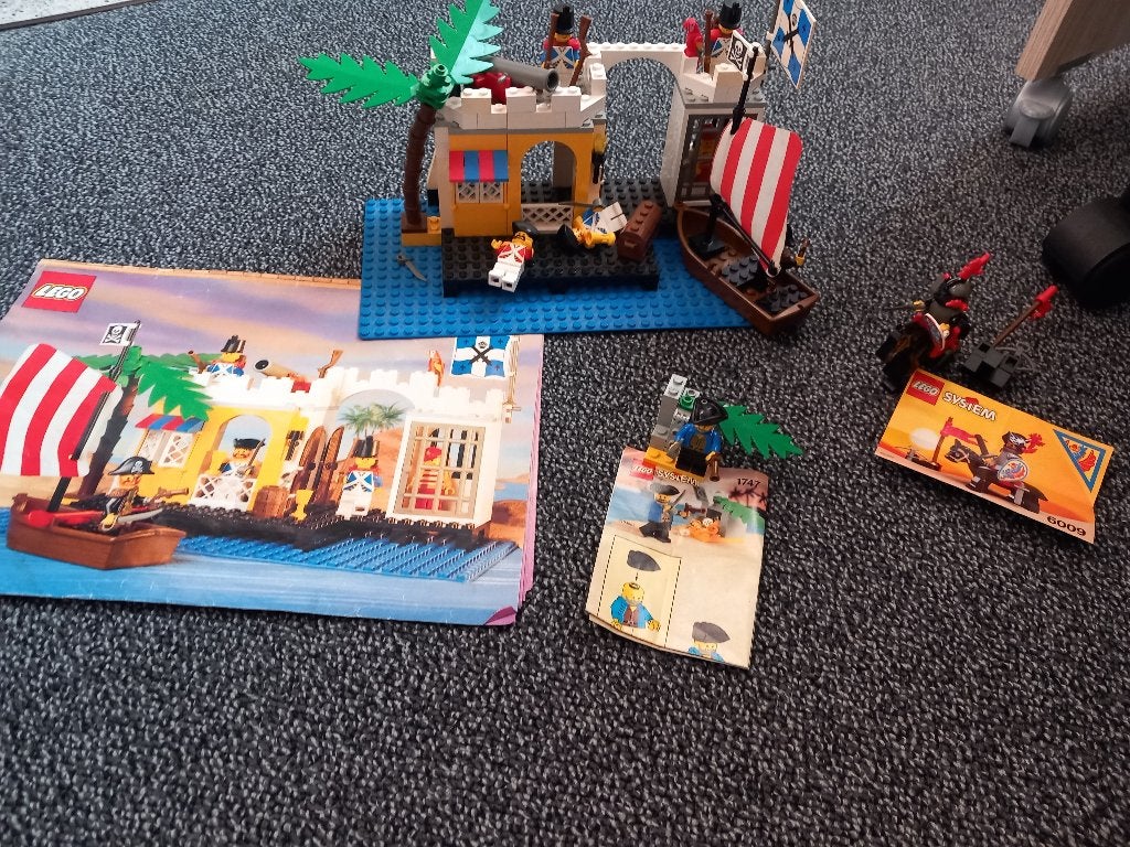 Lego piraten, Gebruikt, Lego, Inclusief instructies, Complete set