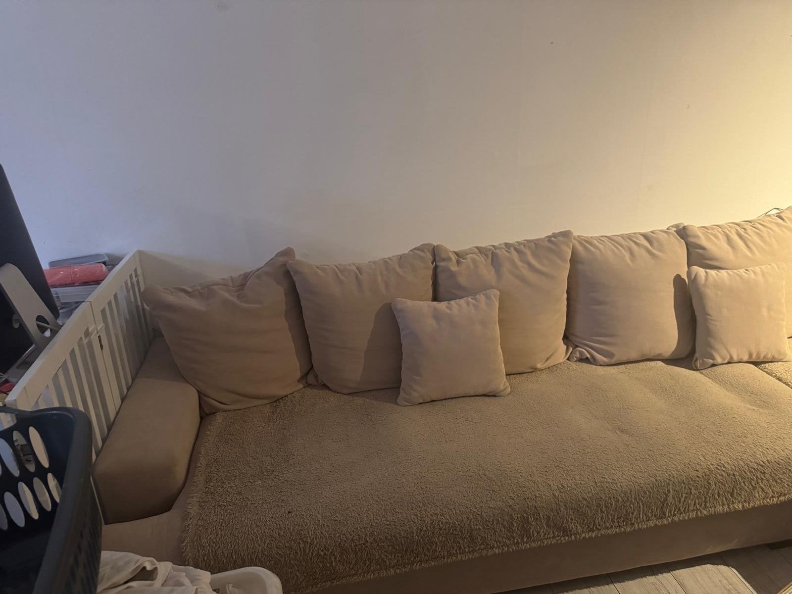 Gratis Hoekbank, Gebruikt, 100 tot 125 cm, Hoekbank, 300 cm of meer