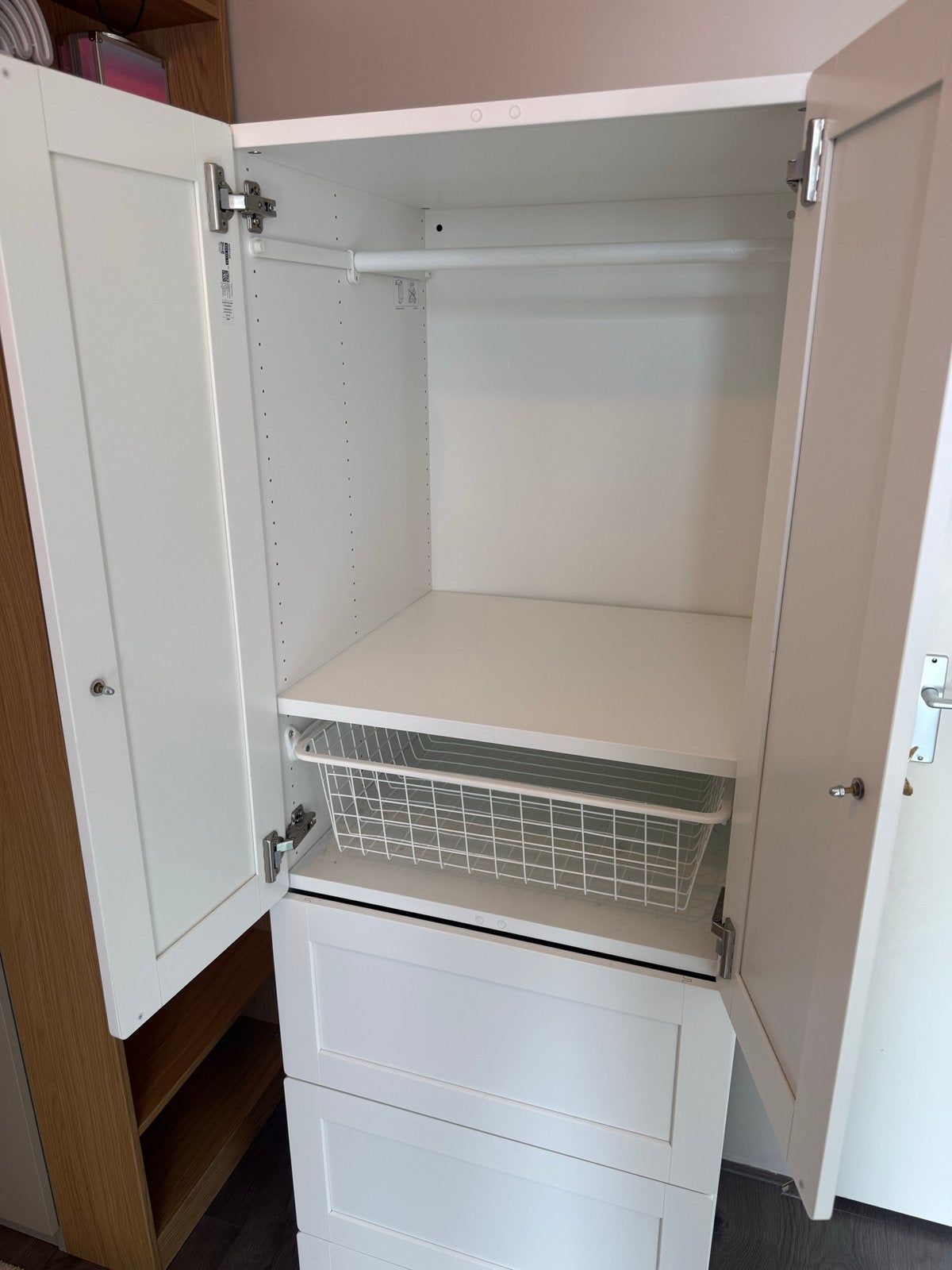 IKEA kledingkast Smastad - met lades en hangruimte, Ophalen, Gebruikt, 50 tot 100 cm, Met lade(s)