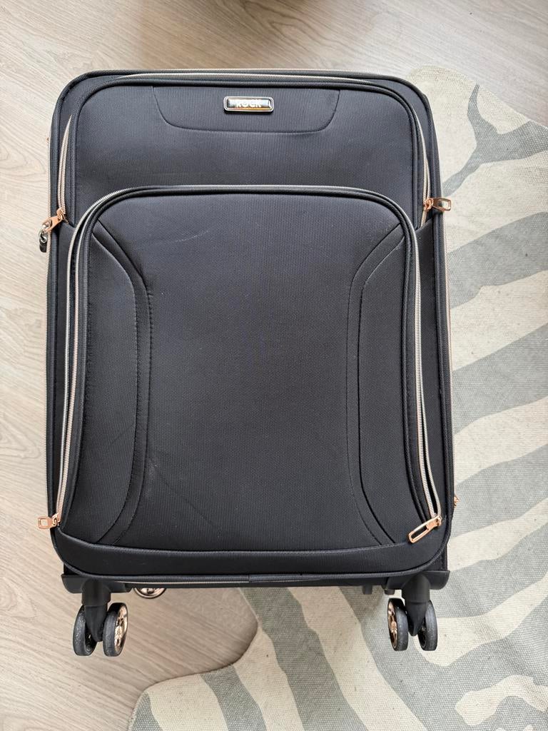 Koffer, Sieraden, Tassen en Uiterlijk, Koffers, Overige materialen, Zo goed als nieuw, 35 tot 45 cm, Wieltjes