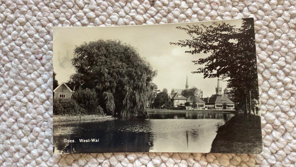 Ansichtkaart Goes West-wal 1948. 935, Ophalen of Verzenden, 1940 tot 1960, Gelopen, Zeeland