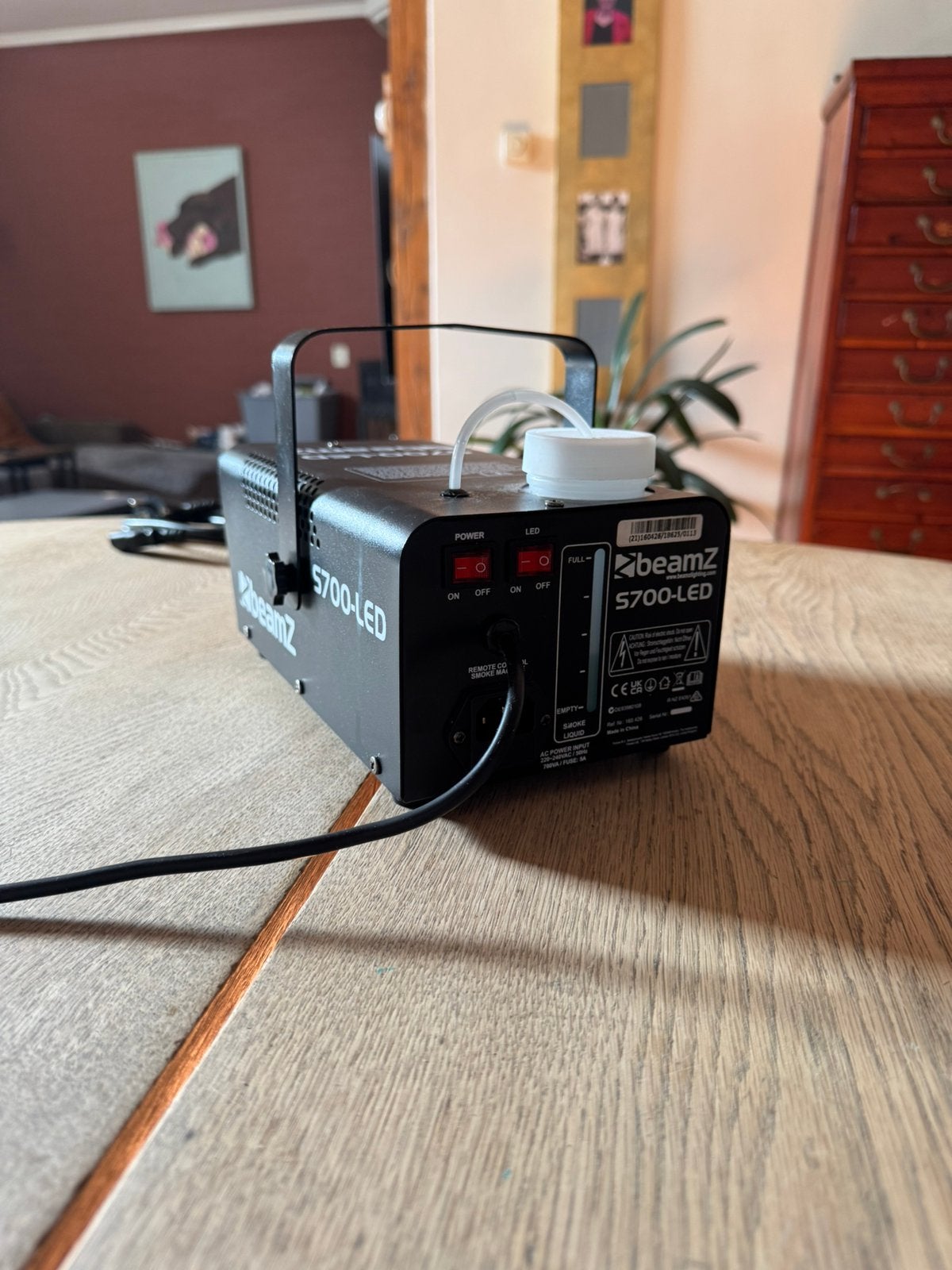 Beamz Rookmachine, Ophalen, Zo goed als nieuw, Rookmachine, Kleur
