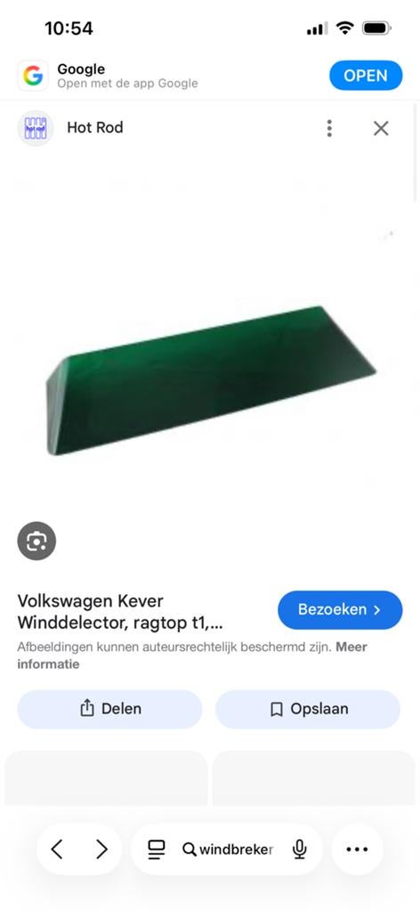 Winddeflector ragtop vw kever, Ophalen of Verzenden