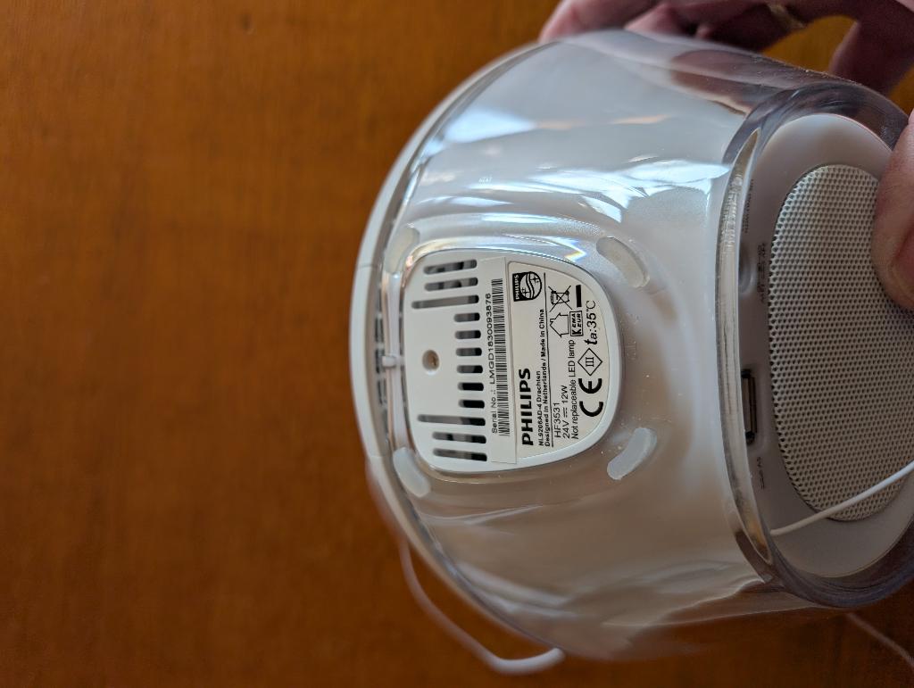 Philips wekkerlamp, Ophalen, Zo goed als nieuw, Digitaal