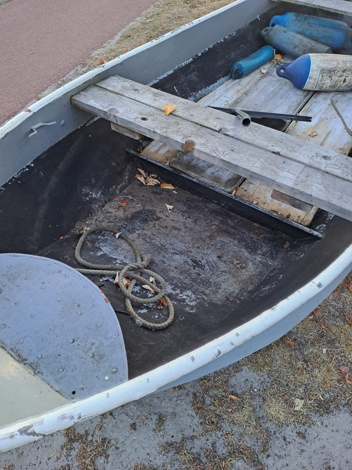 Stalen vlet 4,5m  (leuk winter klusje), Watersport en Boten, Ophalen, Gebruikt