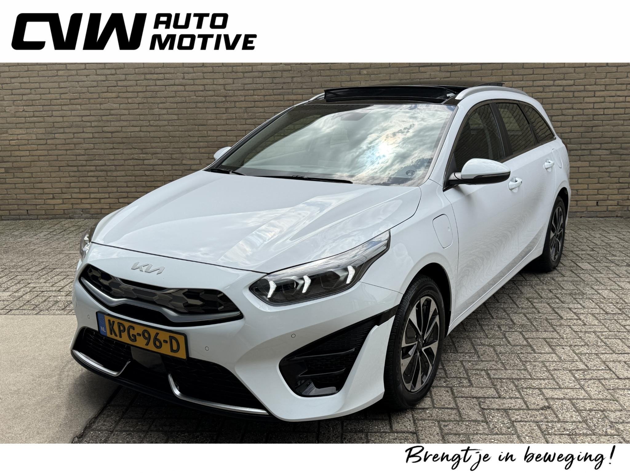 Kia Ceed Sportswagon 1.6 GDI PHEV DynamicPlusLine |Facelift, Auto's, Stof, Gebruikt, Wit, Plug-in hybride