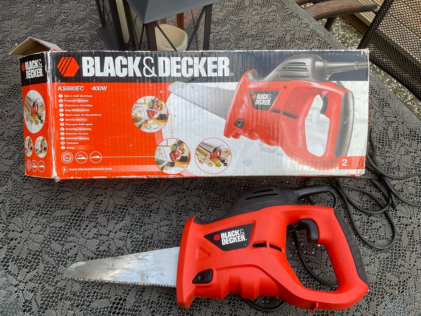 Black & Decker KS880EC Reciprozaag 400W, Doe-het-zelf en Verbouw, Gereedschap | Zaagmachines, Ophalen, Gebruikt, Minder dan 600 watt