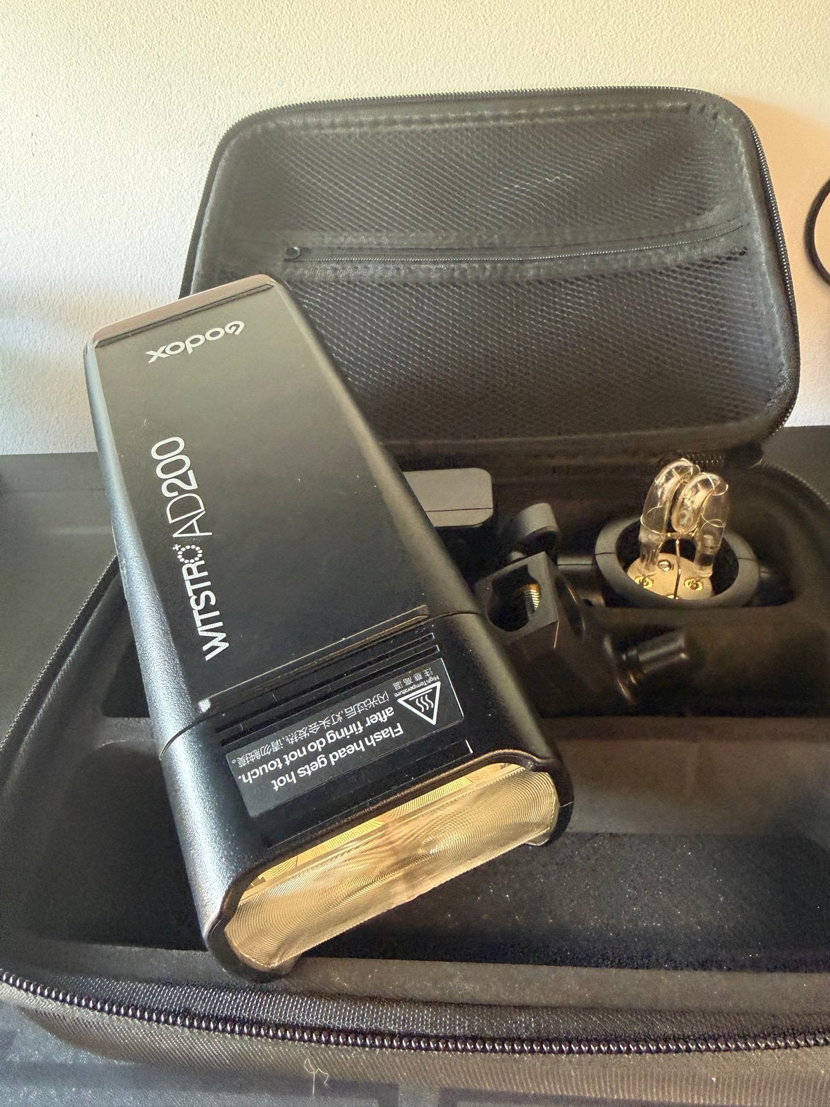 Godox Witstro AD200 flitser met accessoires, Audio, Tv en Foto, Fotografie | Flitsers, Externe flitser, Ophalen of Verzenden, Zo goed als nieuw