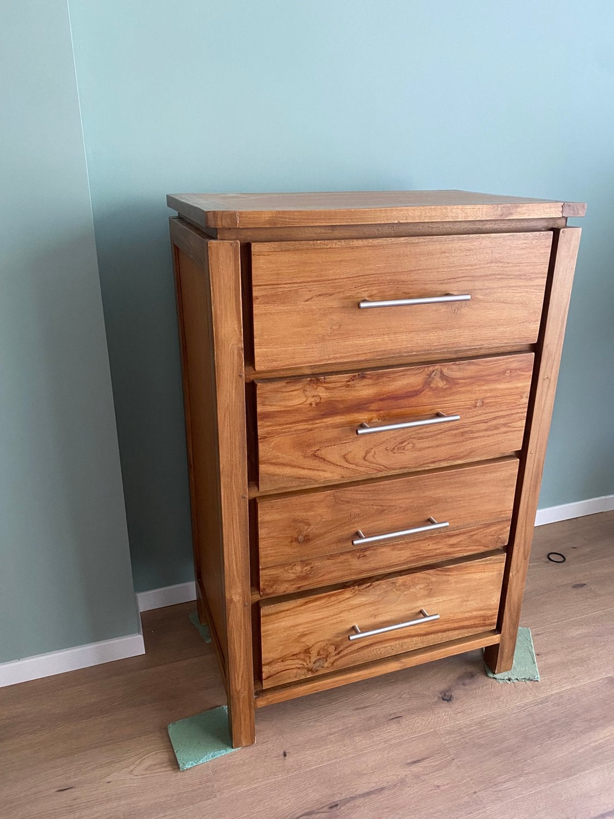 Ladekast tv-kast en tafel, Huis en Inrichting, Kasten | Ladekasten, Ophalen, Gebruikt, 100 tot 150 cm, Teakhout