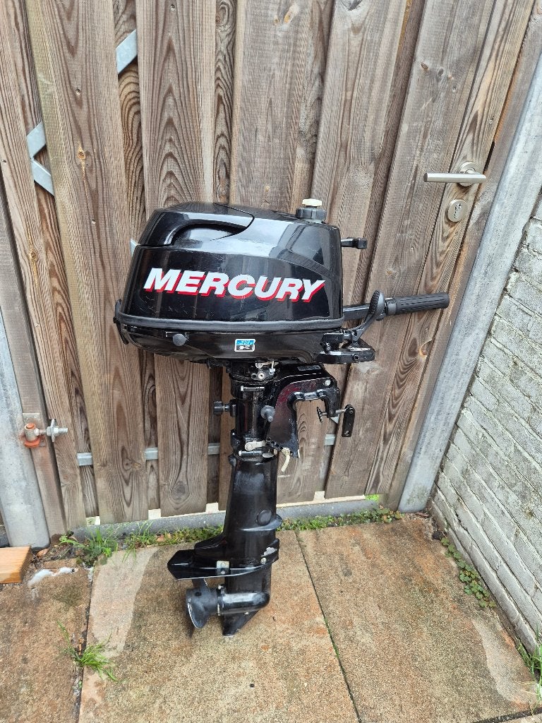 Mercury 4pk 4takt buitenboordmotor kortstaart, Watersport en Boten, Ophalen, Gebruikt, Minder dan 5 pk, Viertaktmotor