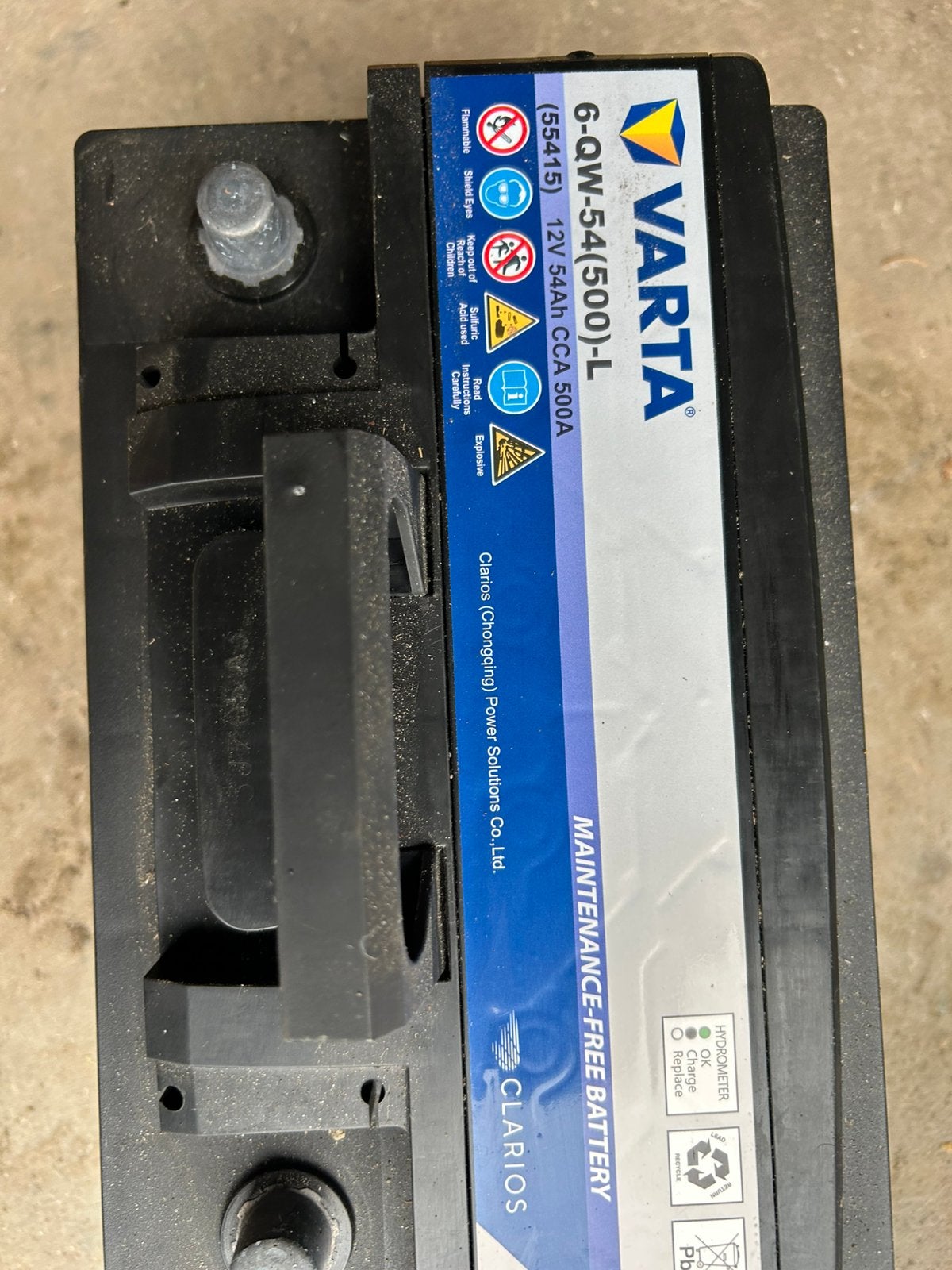 Accu 6QW54 Varta, Nieuw