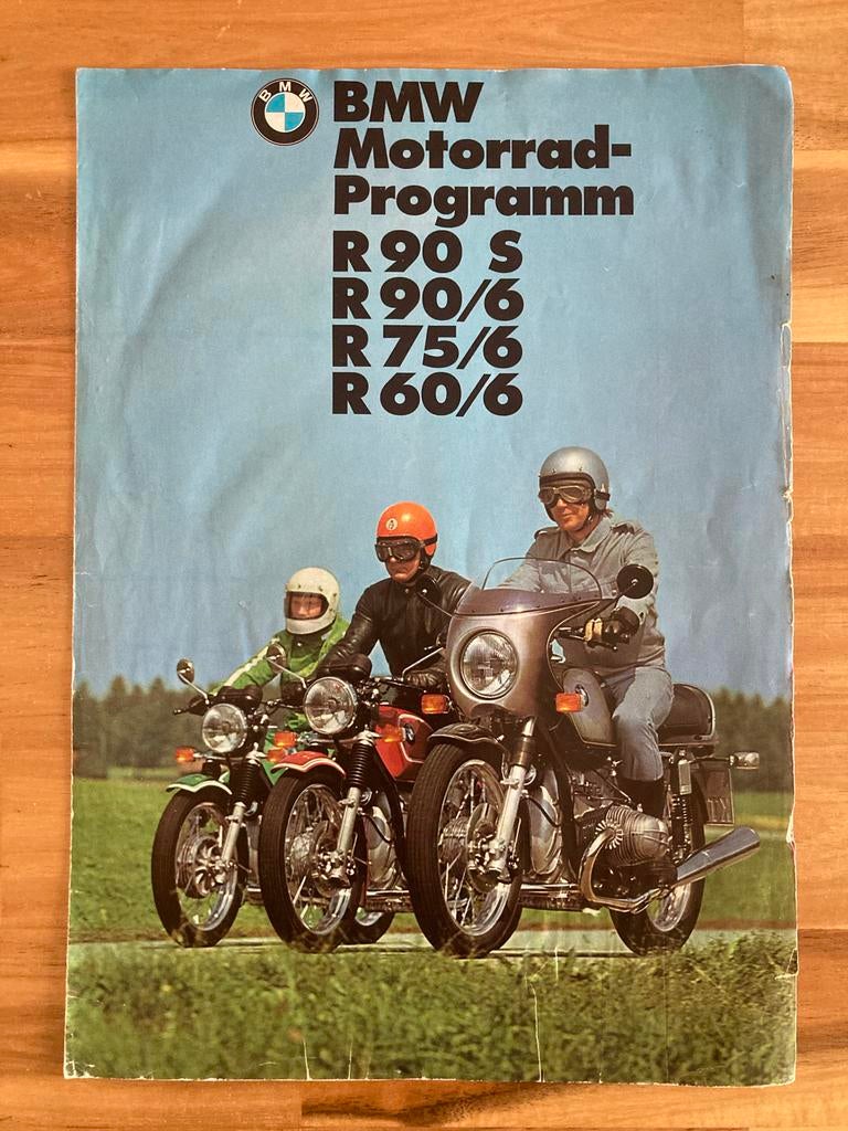 BMW Motorrad-Programm Flyer R 90 S / R 90/6 / R 75/6 / R60/6, Ophalen of Verzenden, BMW