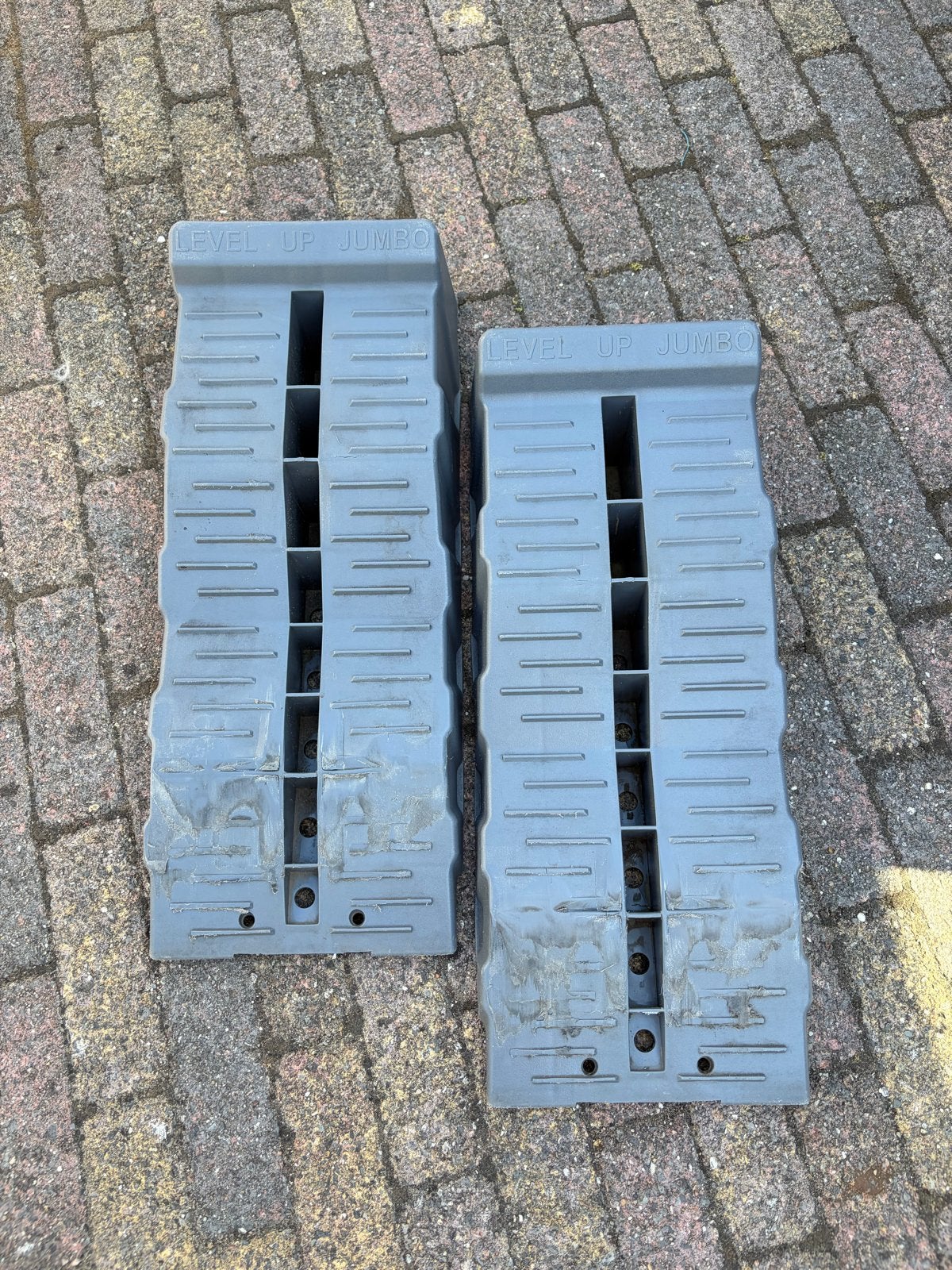 Fiamma Level Up Jumbo Camper/Caravan Levelers met Tas, Ophalen, Gebruikt