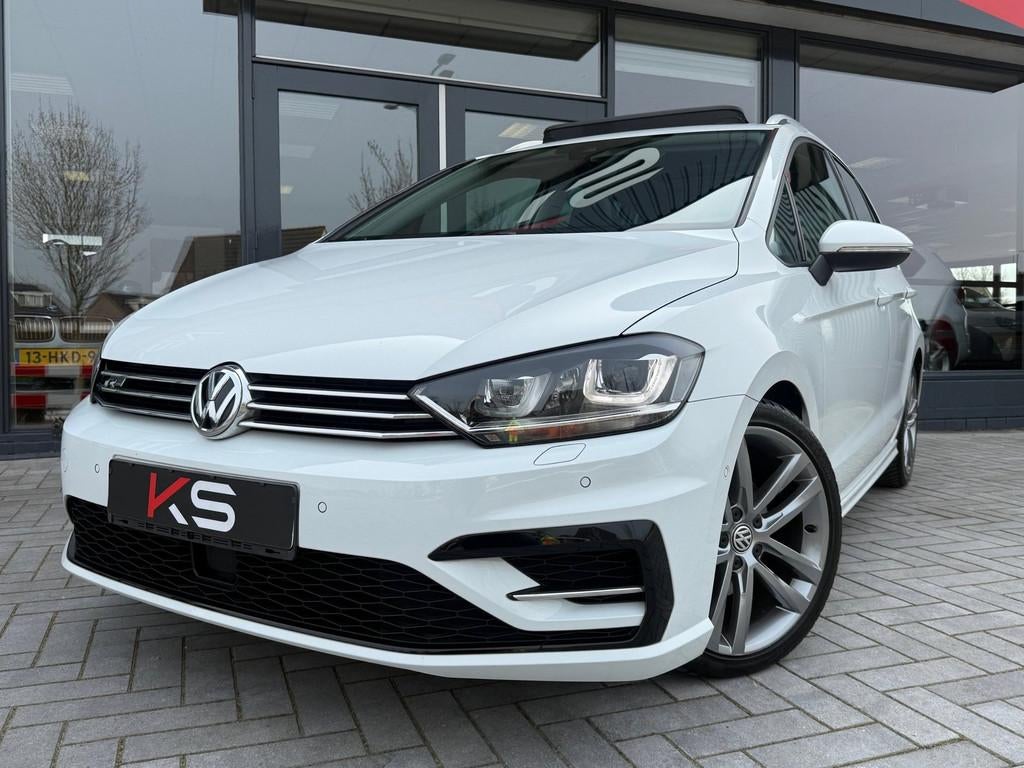 Volkswagen Golf Sportsvan 1.4 TSI Highline R Line Pano DSG C, Stof, Gebruikt, 150 pk, Wit
