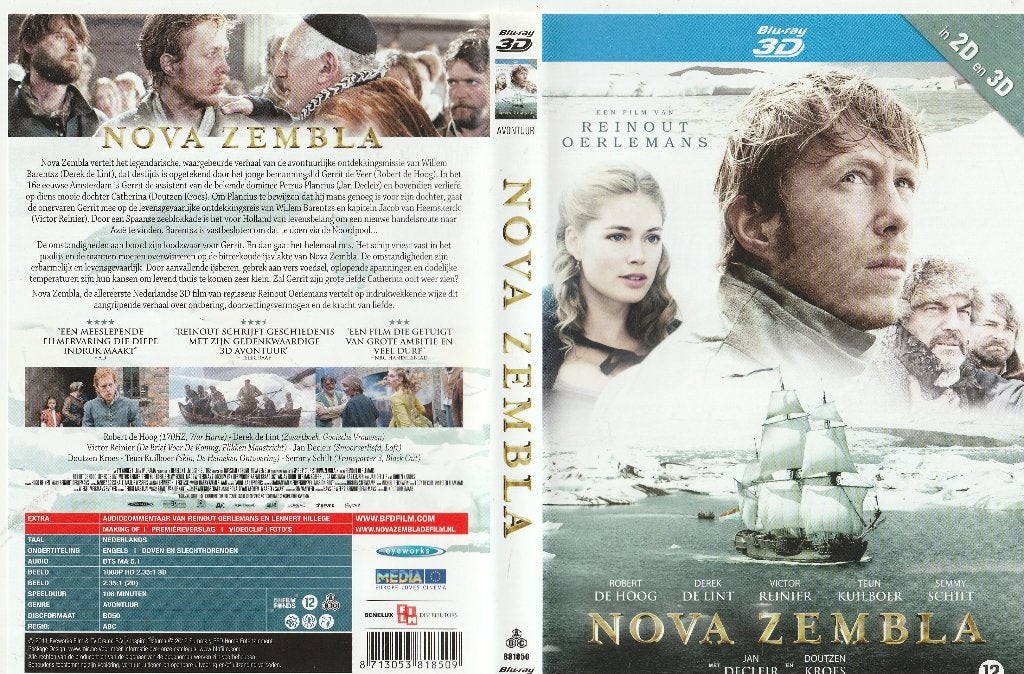Nova zembla 2 d en 3 d blu ray ( ned. Ondert.), Avontuur, Engels, Vanaf 16 jaar, Nederlands