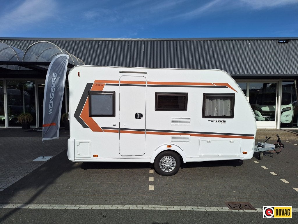 Weinsberg CaraOne Edition HOT 390 QD vastbed /treinzit, Dwarsbed, Bedrijf, Treinzit, 4 tot 5 meter