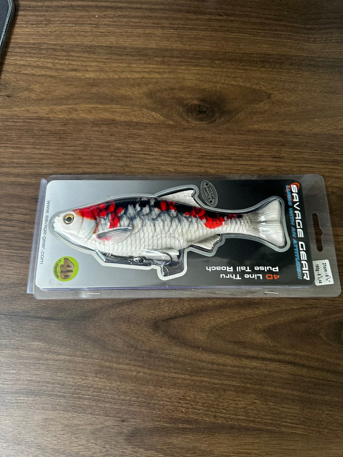Savage Gear 4D Line Thru Pulse Tail  Roach 21cm 106g, Ophalen of Verzenden, Nieuw, Kunstaas