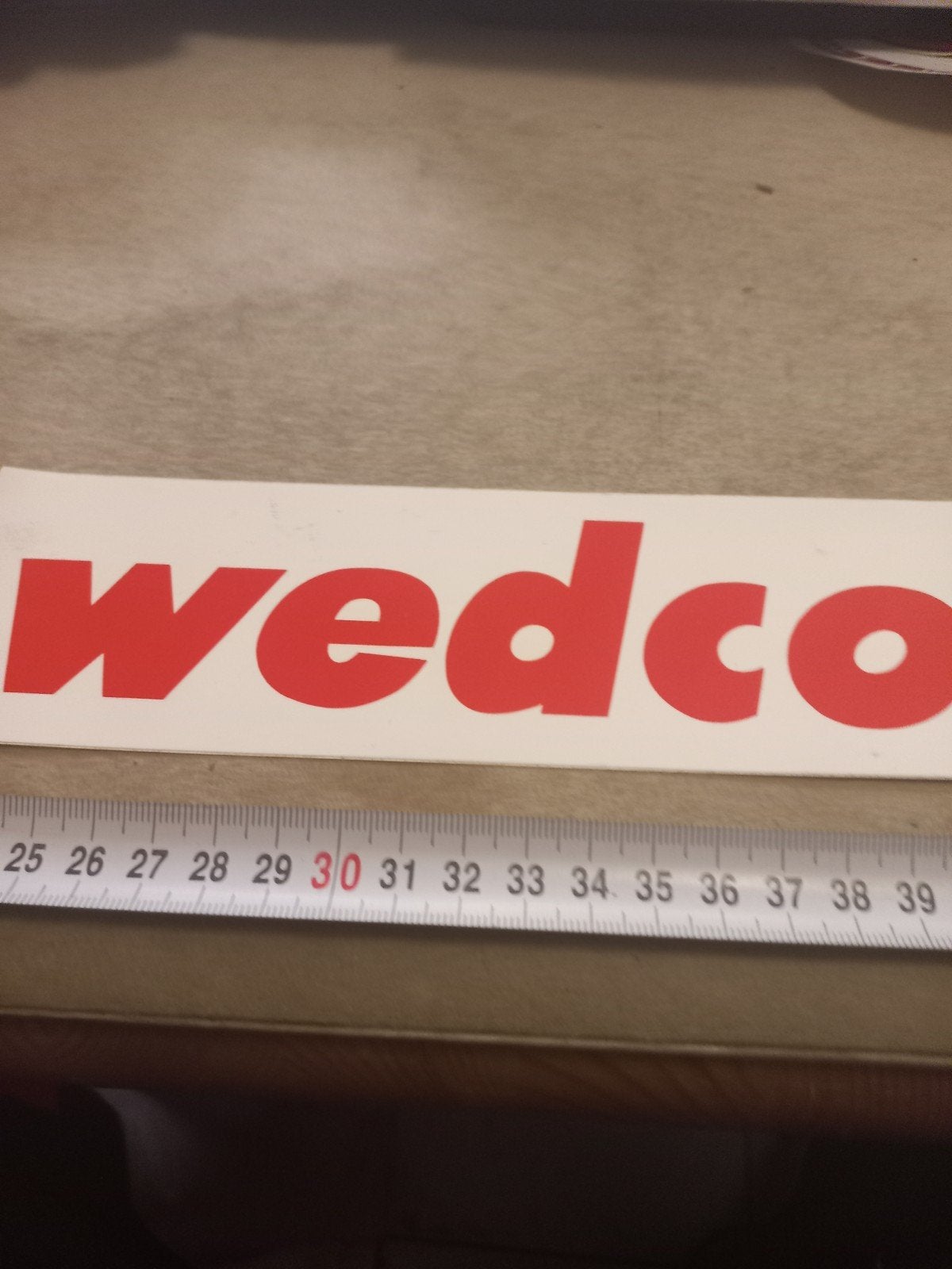 Wedco sticker -, Ophalen of Verzenden