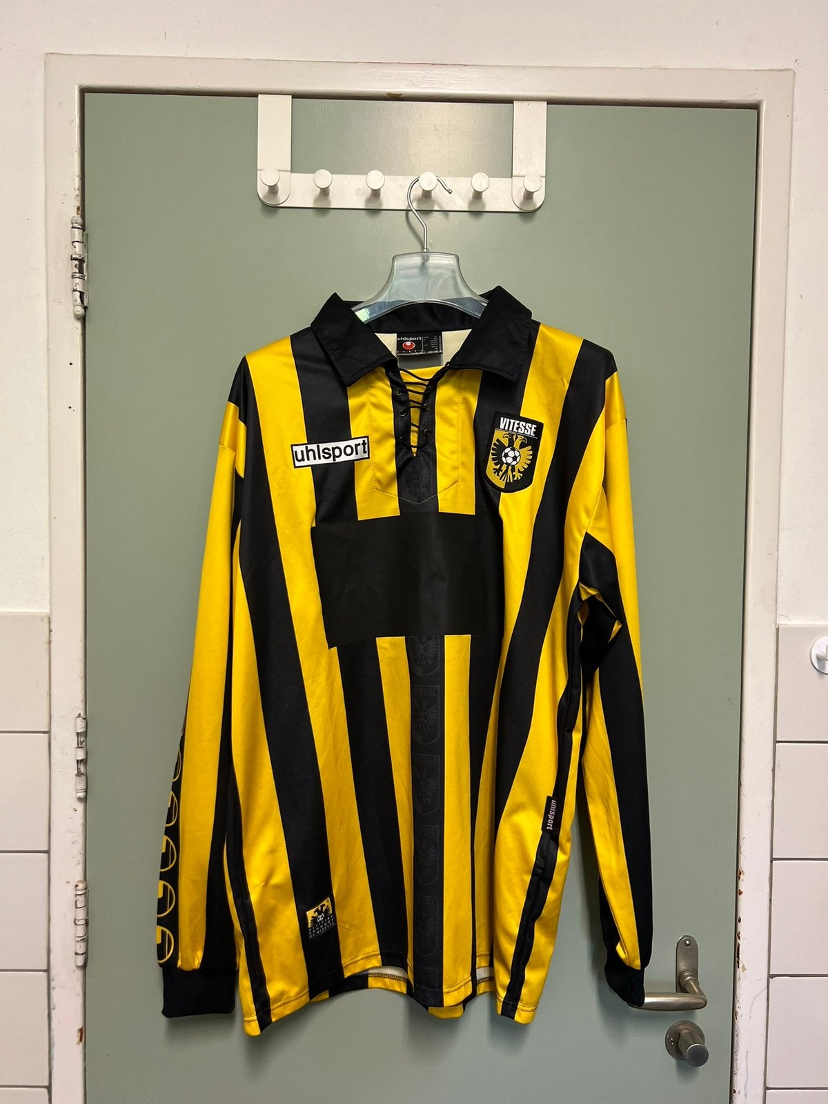 Vitesse shirt uhlsport maat XL lange mouw, Ophalen of Verzenden, Zo goed als nieuw, Vitesse, Shirt