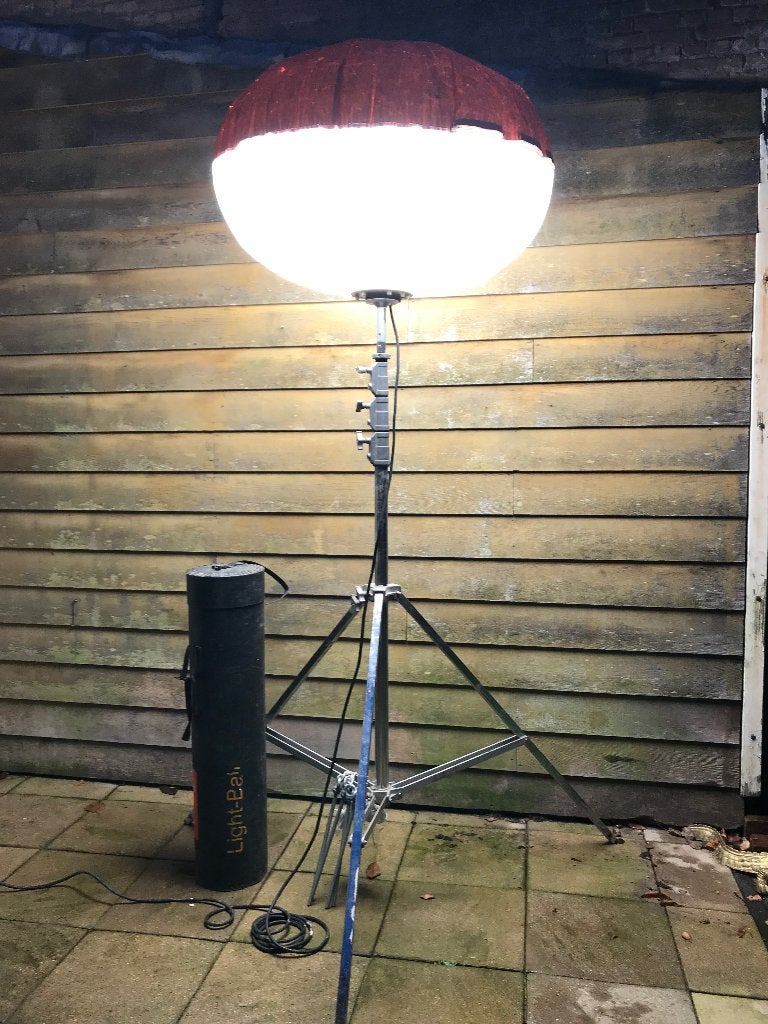 Powermoon, lichtballon, bouwlamp, Ophalen, Gebruikt, Met statief, Lamp met armatuur