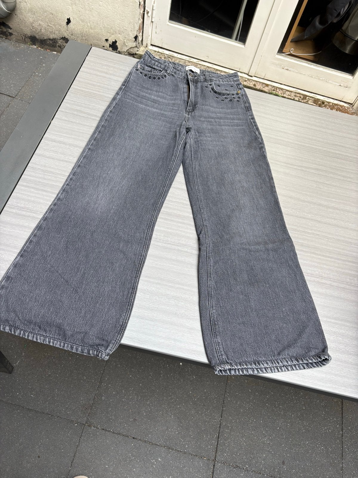 Fabienne Chapot Wide Leg Jeans Maat 28/32, Ophalen of Verzenden, Maat 36 (S), Gedragen, Grijs