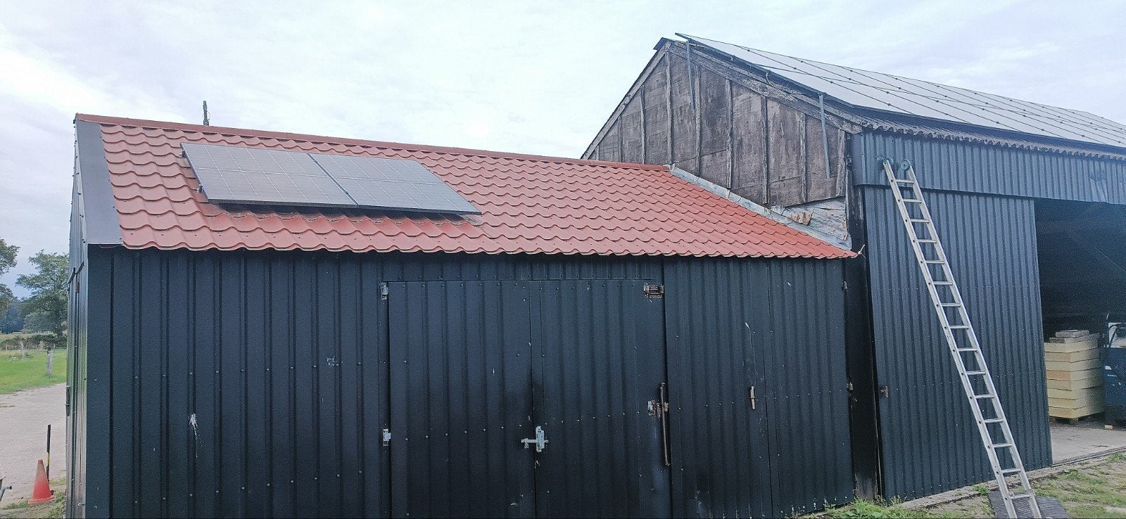 dakplaten rood, Ophalen of Verzenden, Gebruikt, Rood, Metaal