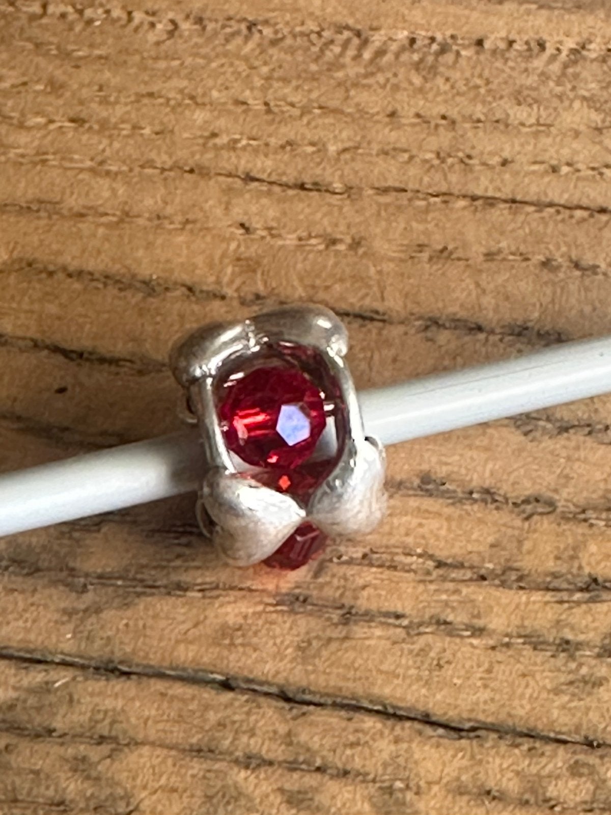 Trollbeads bedel Valentijn, Ophalen of Verzenden, Zo goed als nieuw, Zilver, Trollbeads